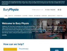 Tablet Screenshot of buryphysio.co.uk